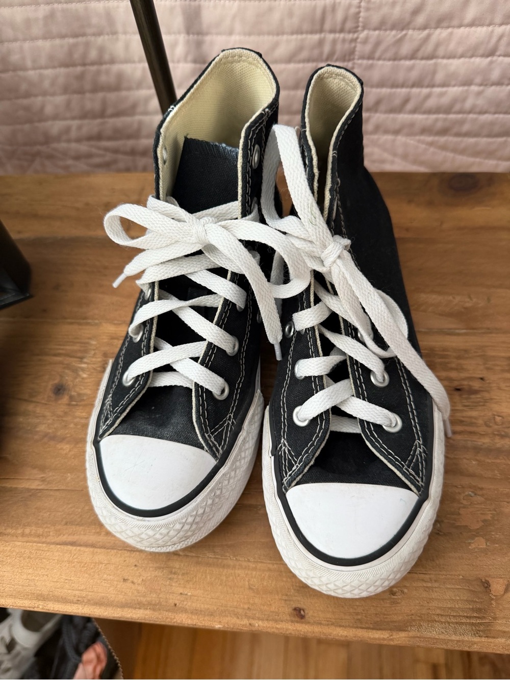 Converse Black & White High-Top Kids Sneakers